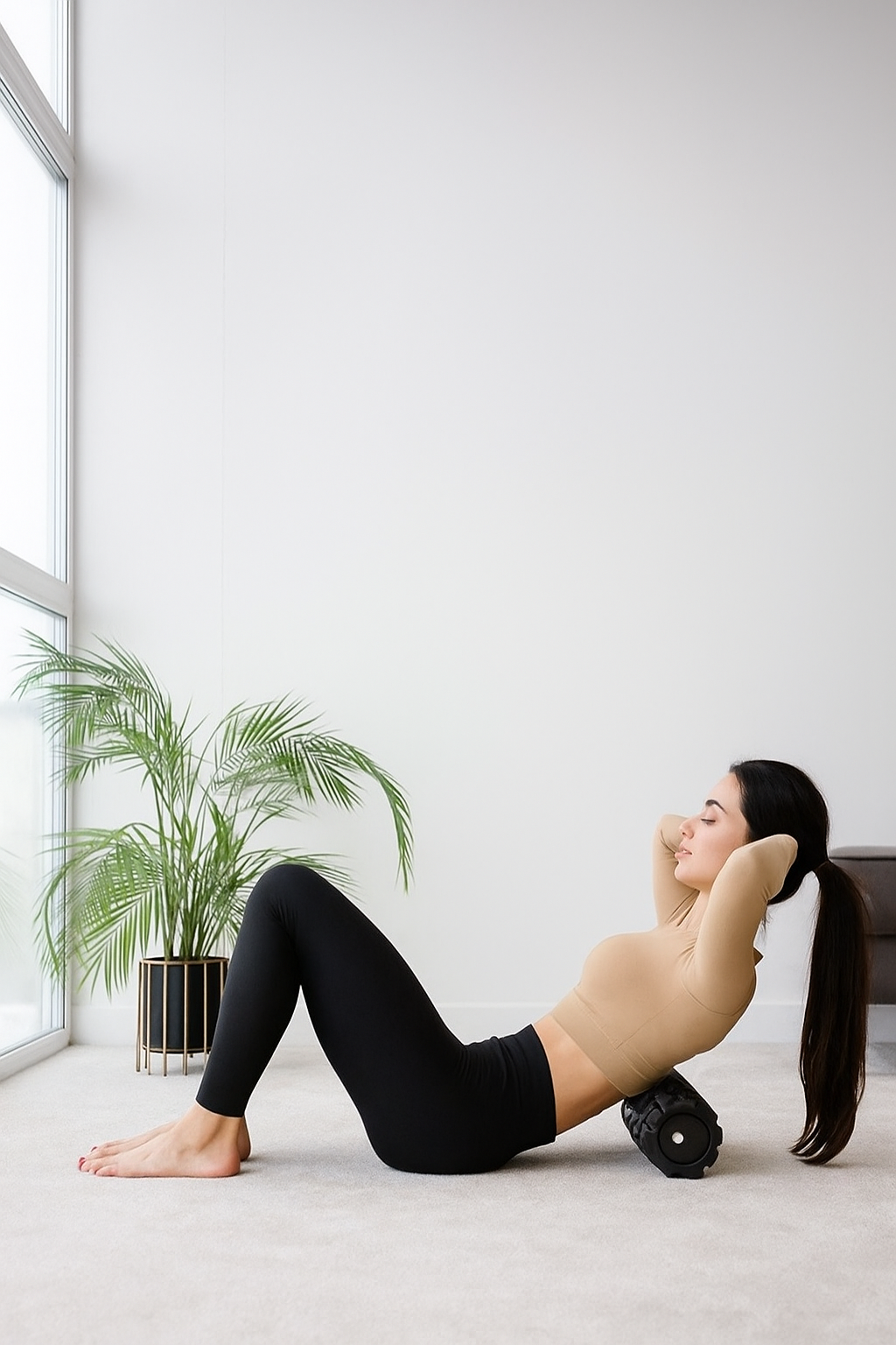 Foam roller for yoga and pilates