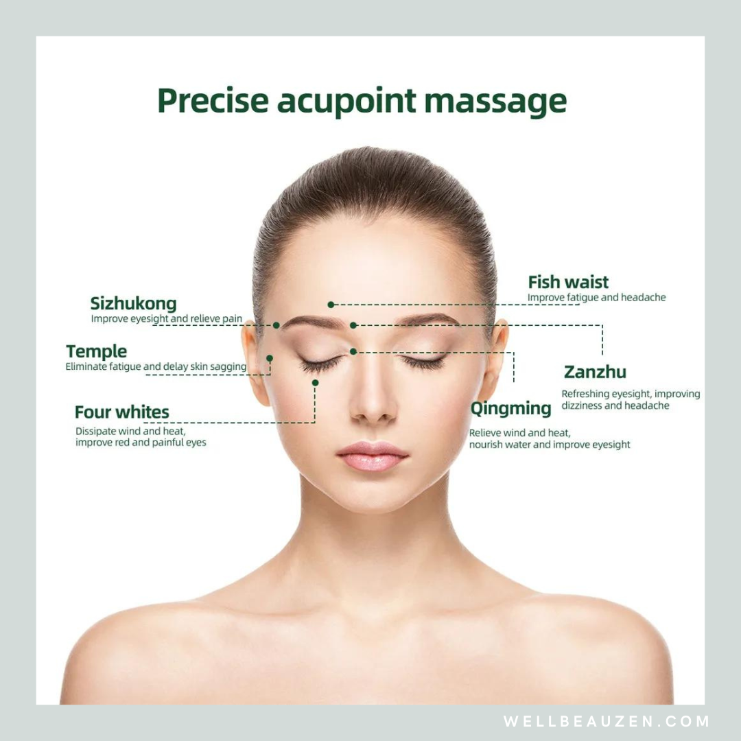Smart Eye Massager with Magnetic Therapy - 9 Modes to Relieve Eye Fatigue