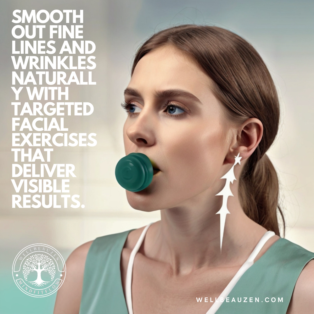 Portable exerciser for toning neck, face and jaw.