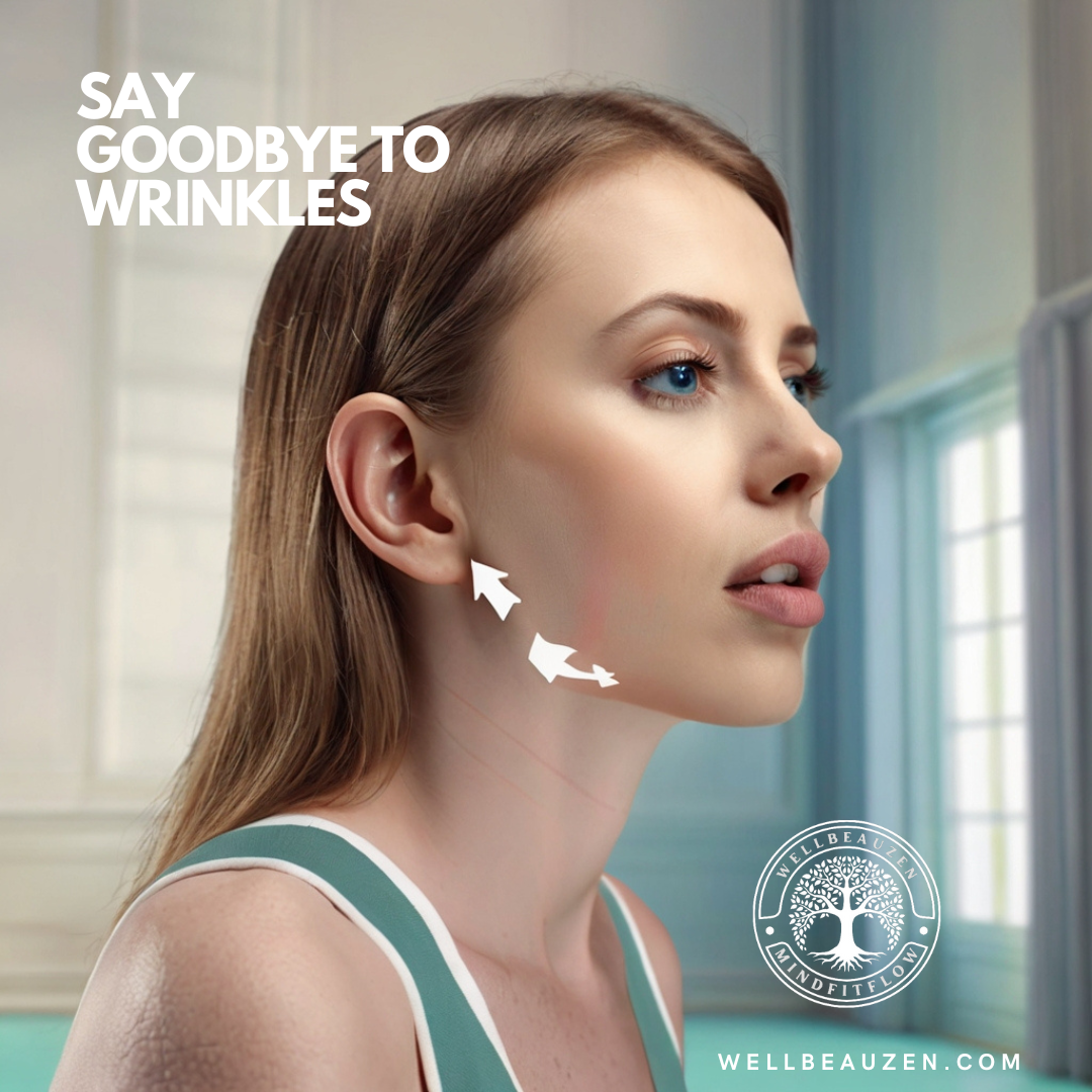 Portable exerciser for toning neck, face and jaw.