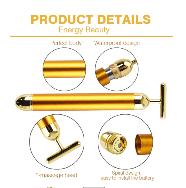 Gold Facial Wrinkle Lift Bar Vibration.