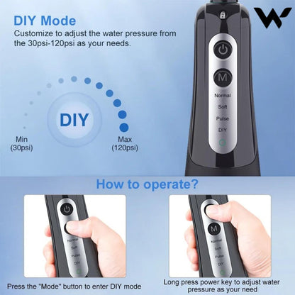 IPX7 Waterproof Teeth Cleaner.