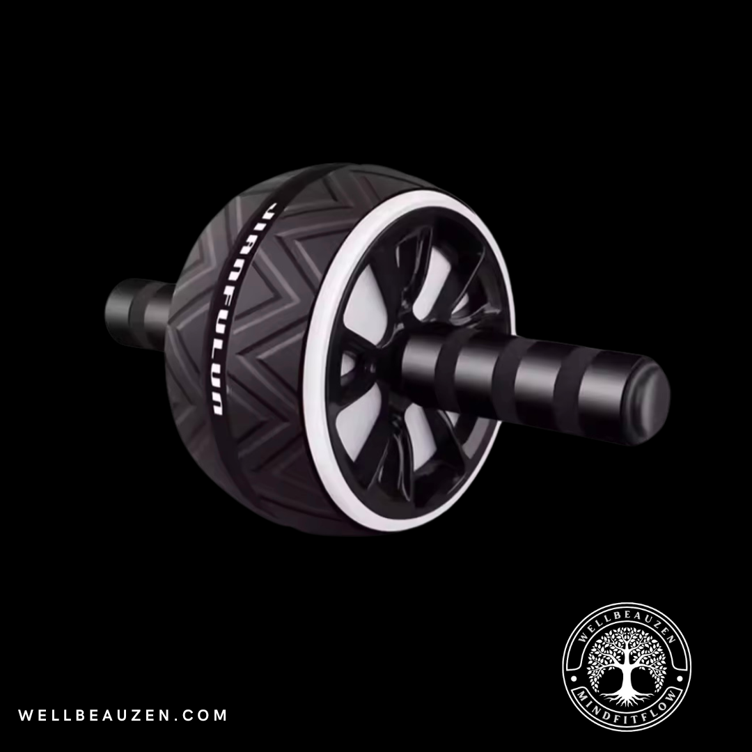 Silent wheel abdominal roller for home workouts