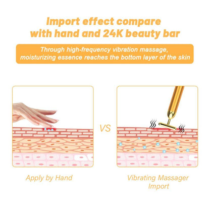 Gold Facial Wrinkle Lift Bar Vibration.