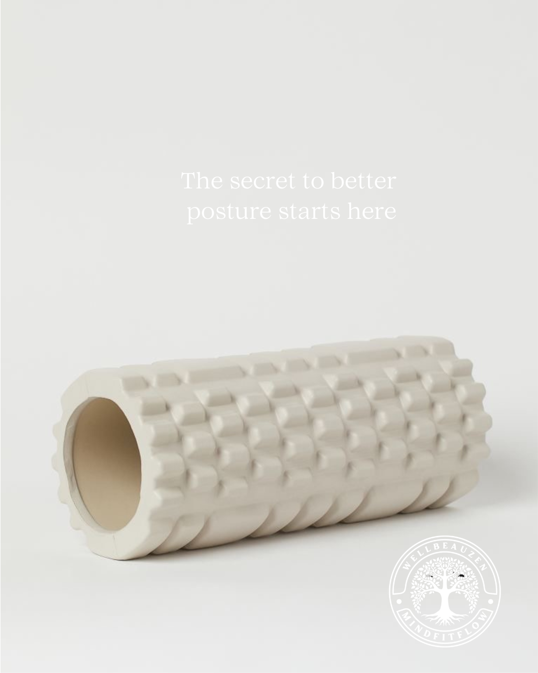 Foam roller for yoga and pilates