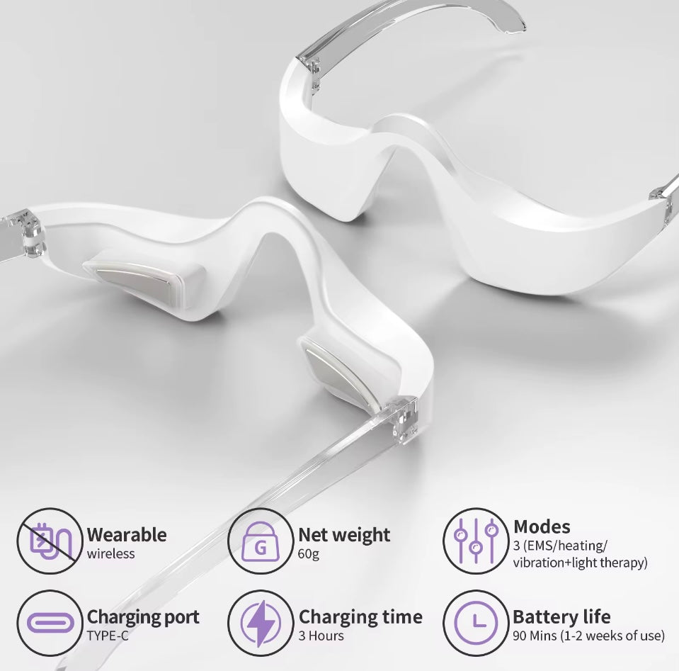 New Eye Massager – Hot Compress + EMS Rejuvenation for Brighter, Younger Eyes