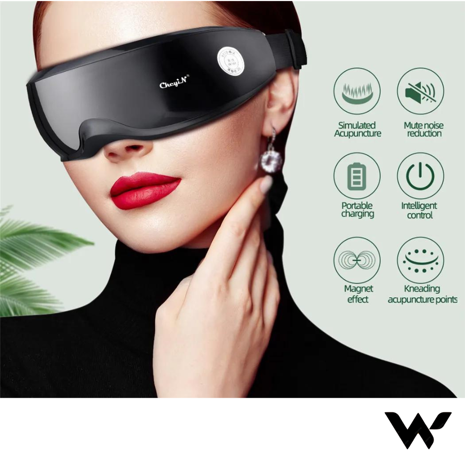 Smart Eye Massager with Magnetic Therapy – 9 Modes for Eye Fatigue Relief