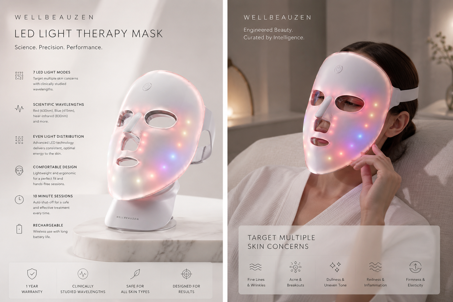 The Future of Skincare Face & Neck LED Therapy.